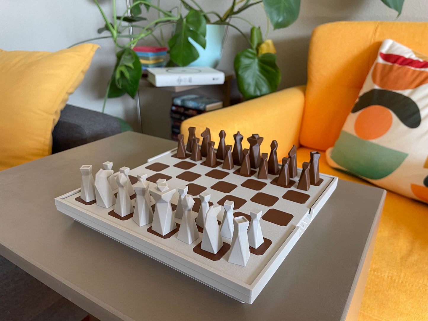 Travel Chess Set Muted Colors