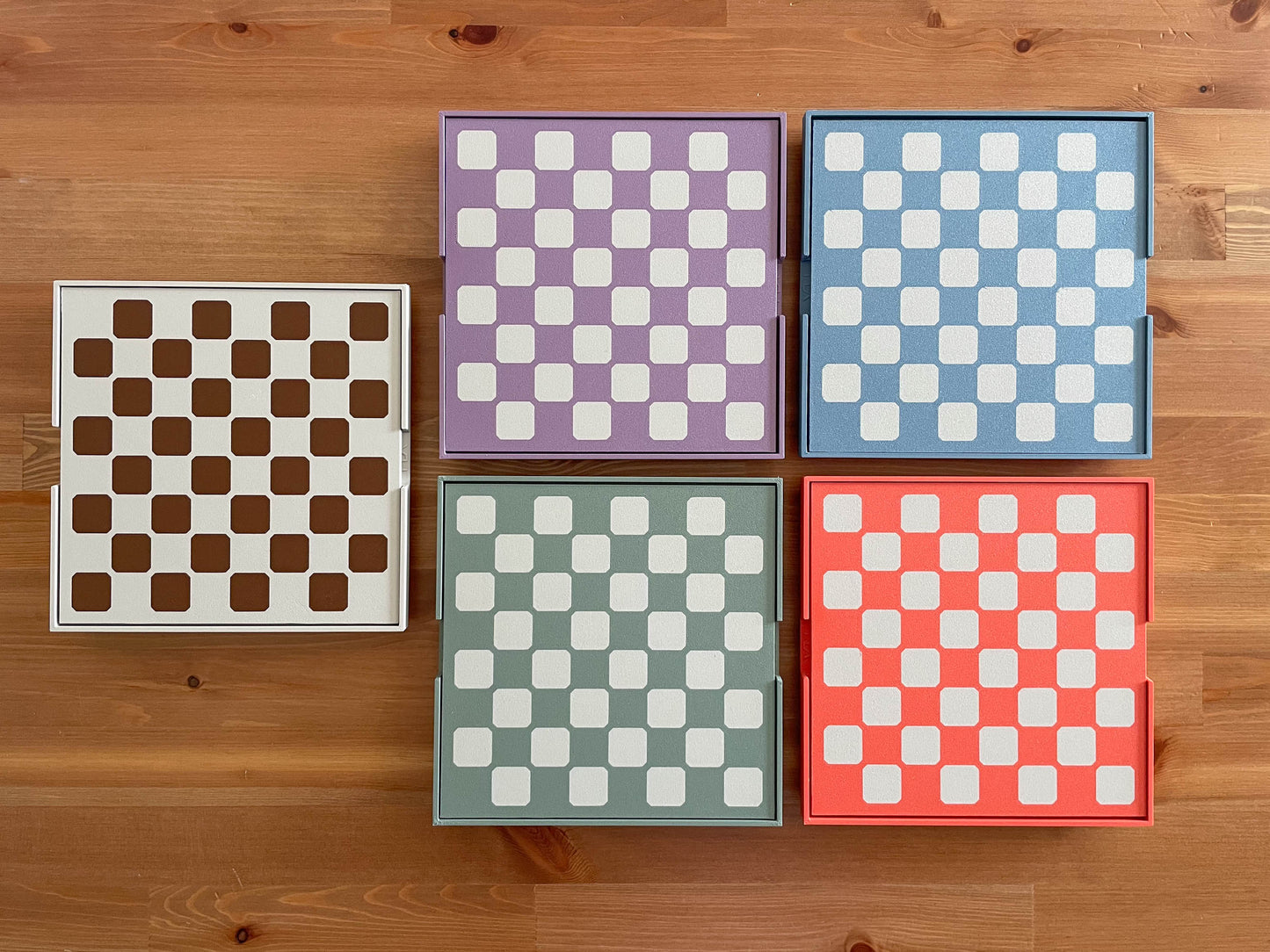 Travel Chess Set Muted Colors