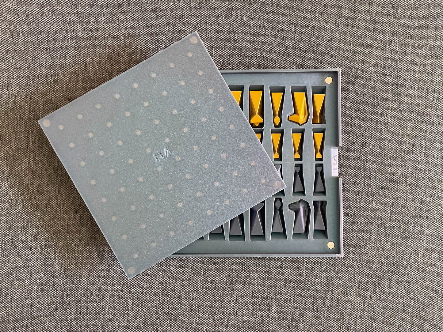 Travel Chess Set Metallic Colors