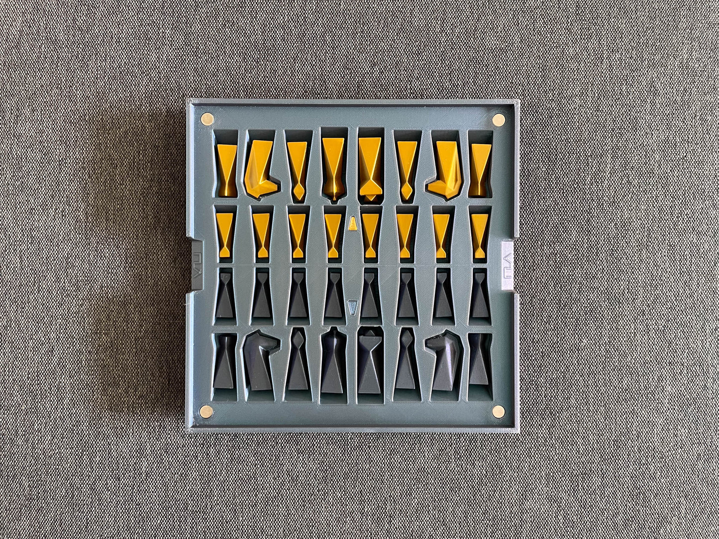 Travel Chess Set Metallic Colors