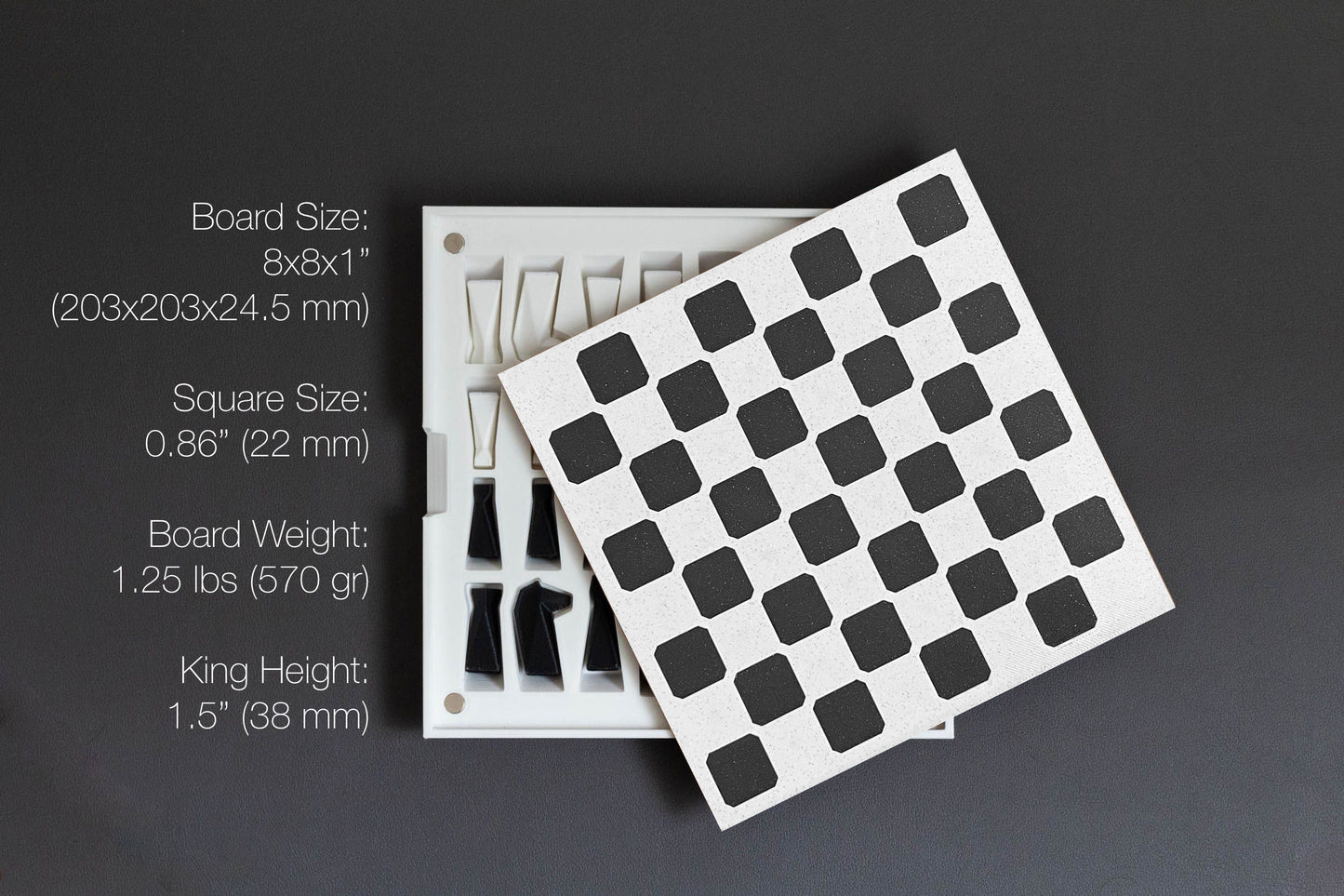 Travel Chess Set Muted Colors