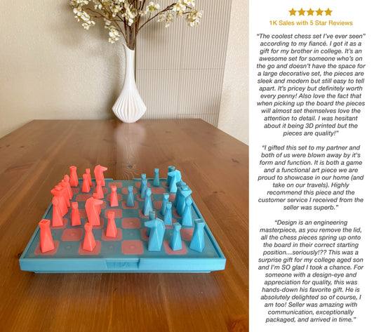 Travel Chess Set Luminous Colors