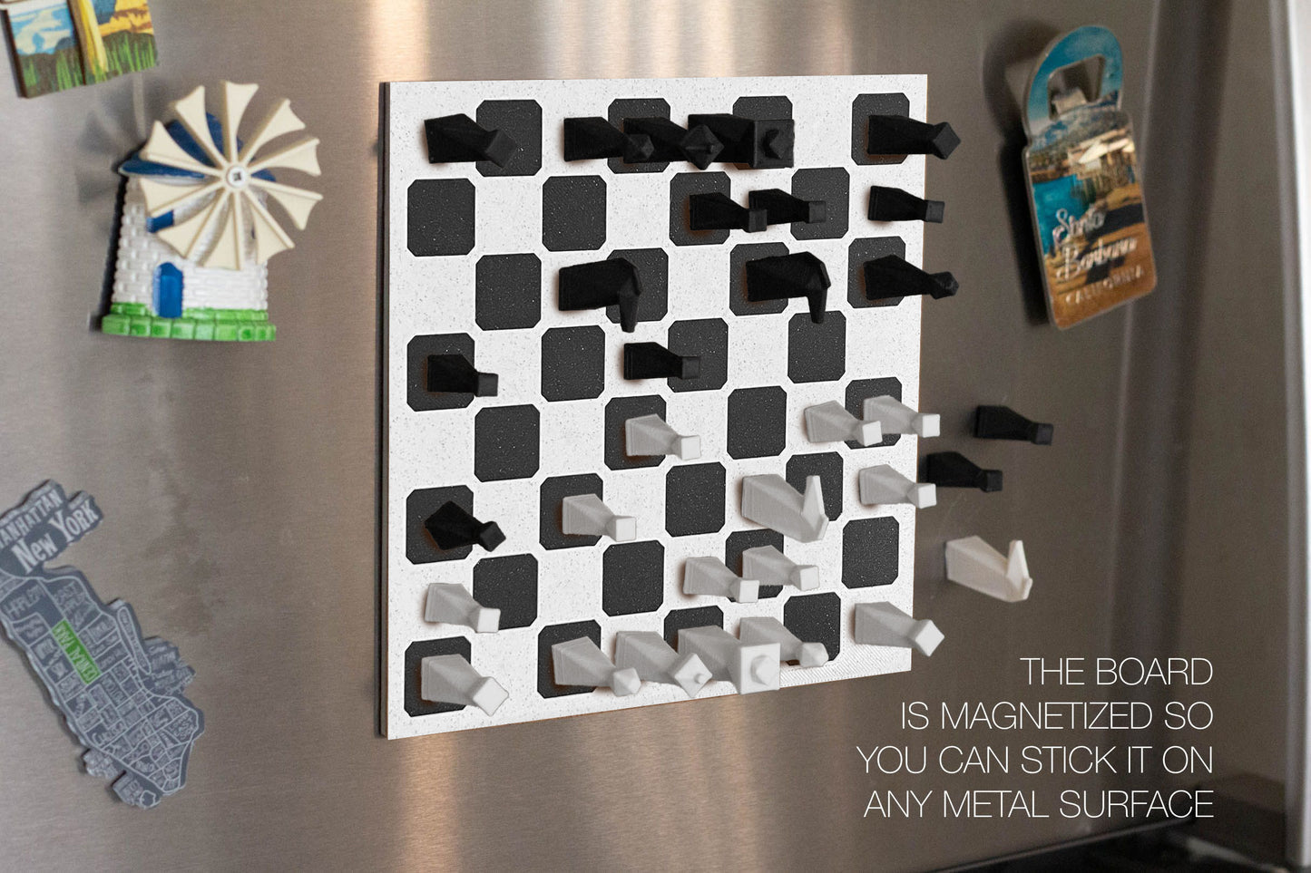 Travel Chess Set Muted Colors