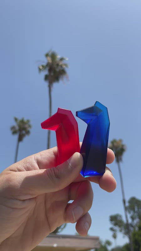 Colorful Transparent Resin Chess Pieces Video