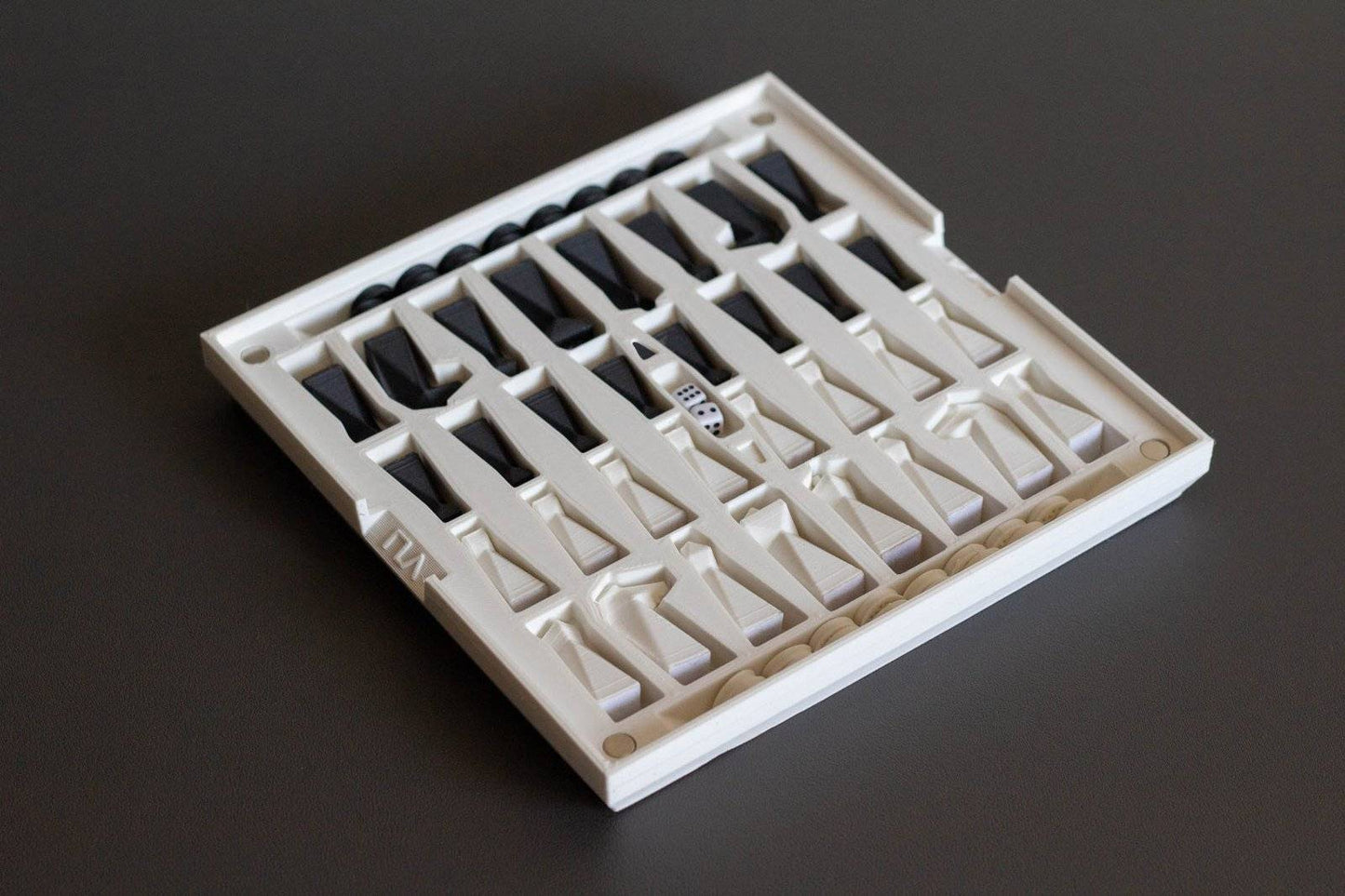 Personalized Magnetic Travel Chess Backgammon Checkers Set, Modern Chess Set, Minimalist Unique Chess Set with Board, 3D Printed