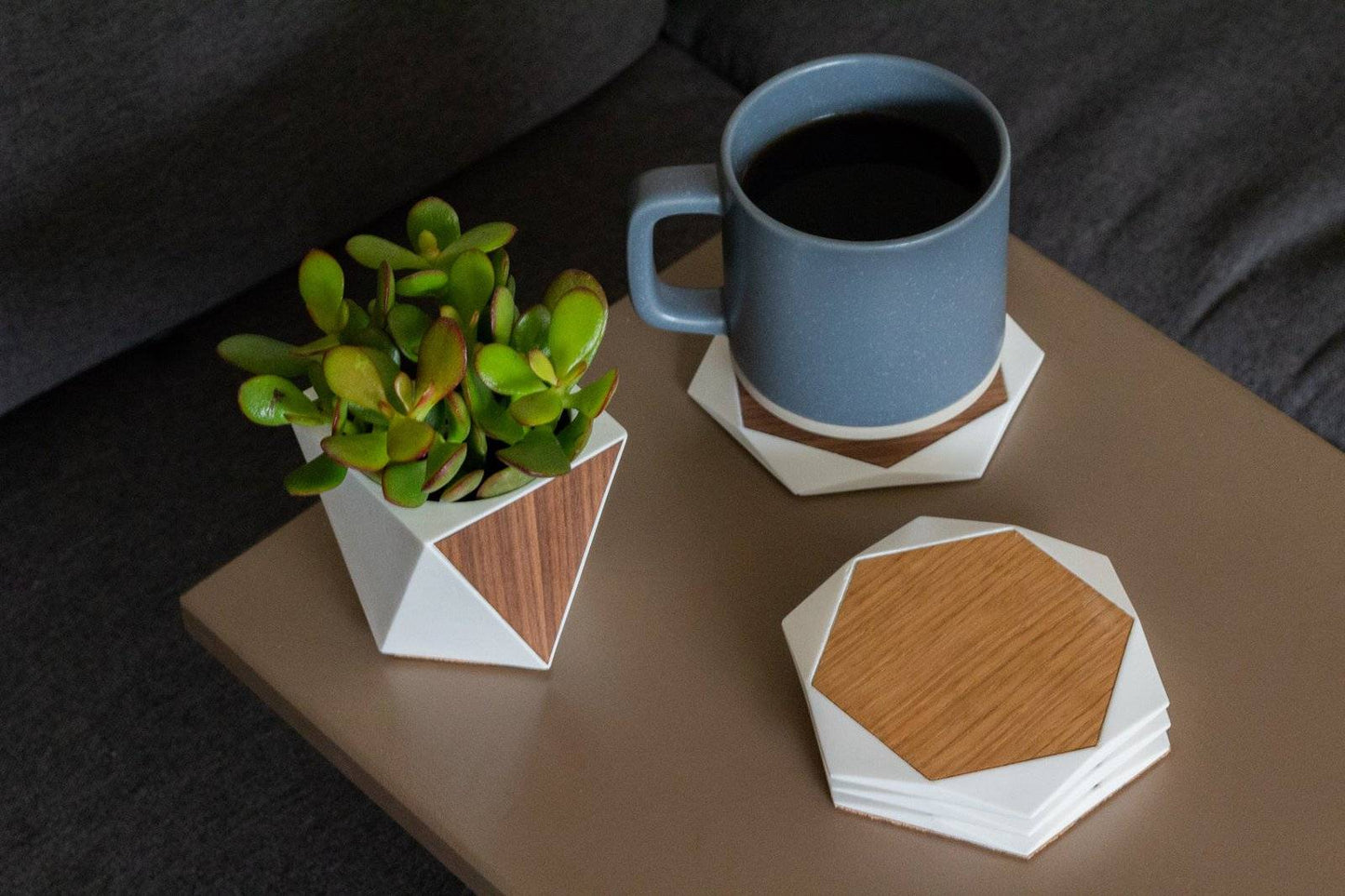 Coasters - Handmade geometric modern chess set design gift by PLA Concept