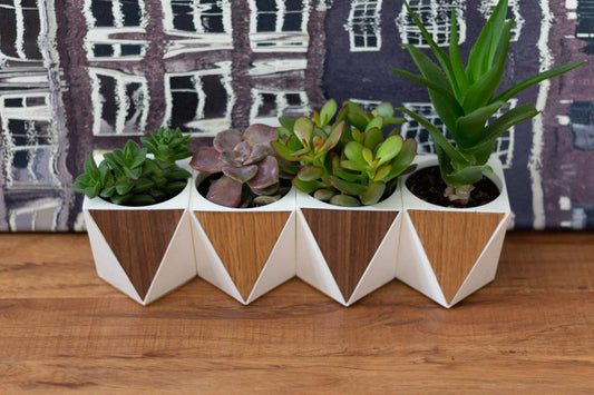 Succulent Planter - Handmade geometric modern chess set design gift by PLA Concept
