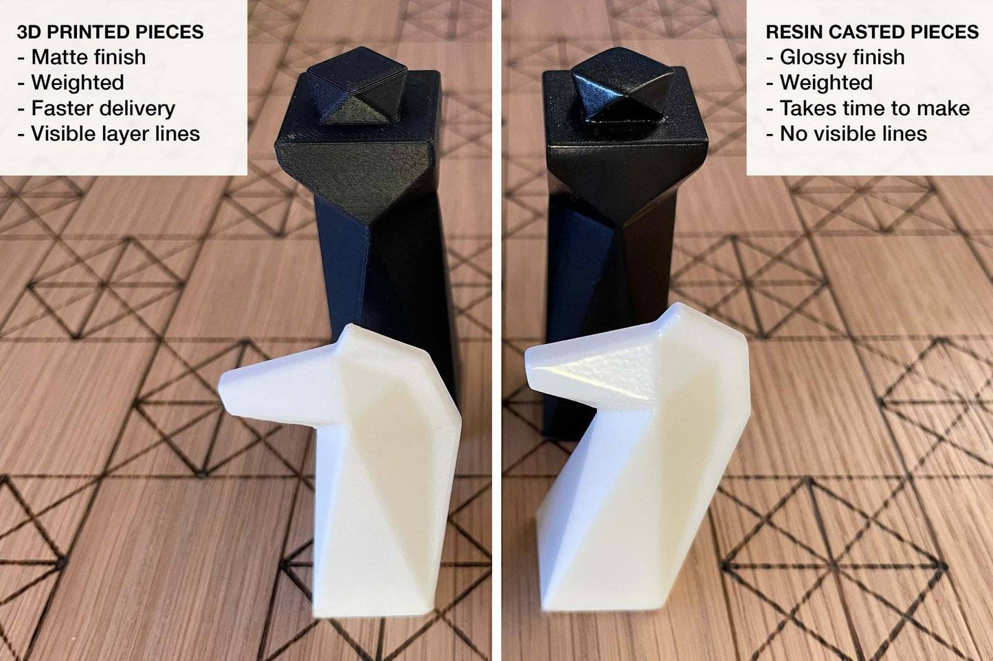 Resin Chess Pieces (Weighted)