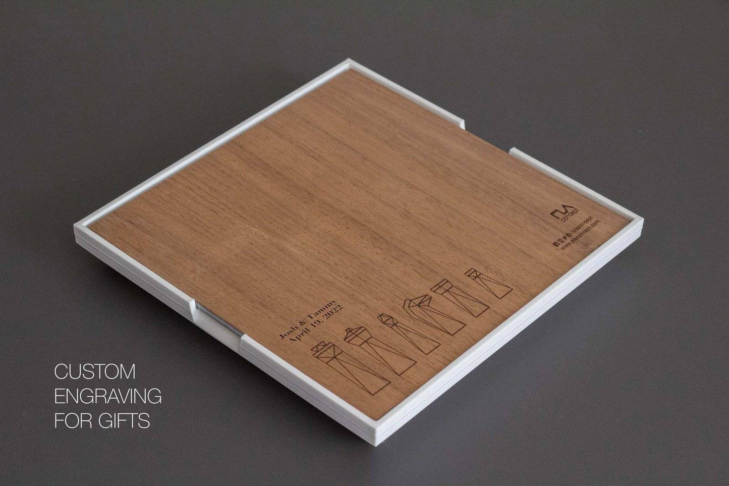 Personalized Magnetic Travel Chess Set, Modern Chess Set, Minimalist Unique Chess Set with Board, Birthday Gift, 3D Printed Chess Pieces