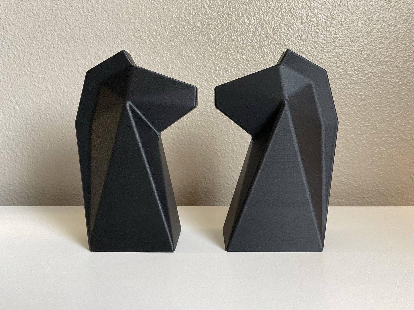 Chess Knight Bookends | Modern, Geometric, 3D Printed, Weighted | Home Decor | Bookends for Shelves, Bookstop, Book Holder | Unique Gift