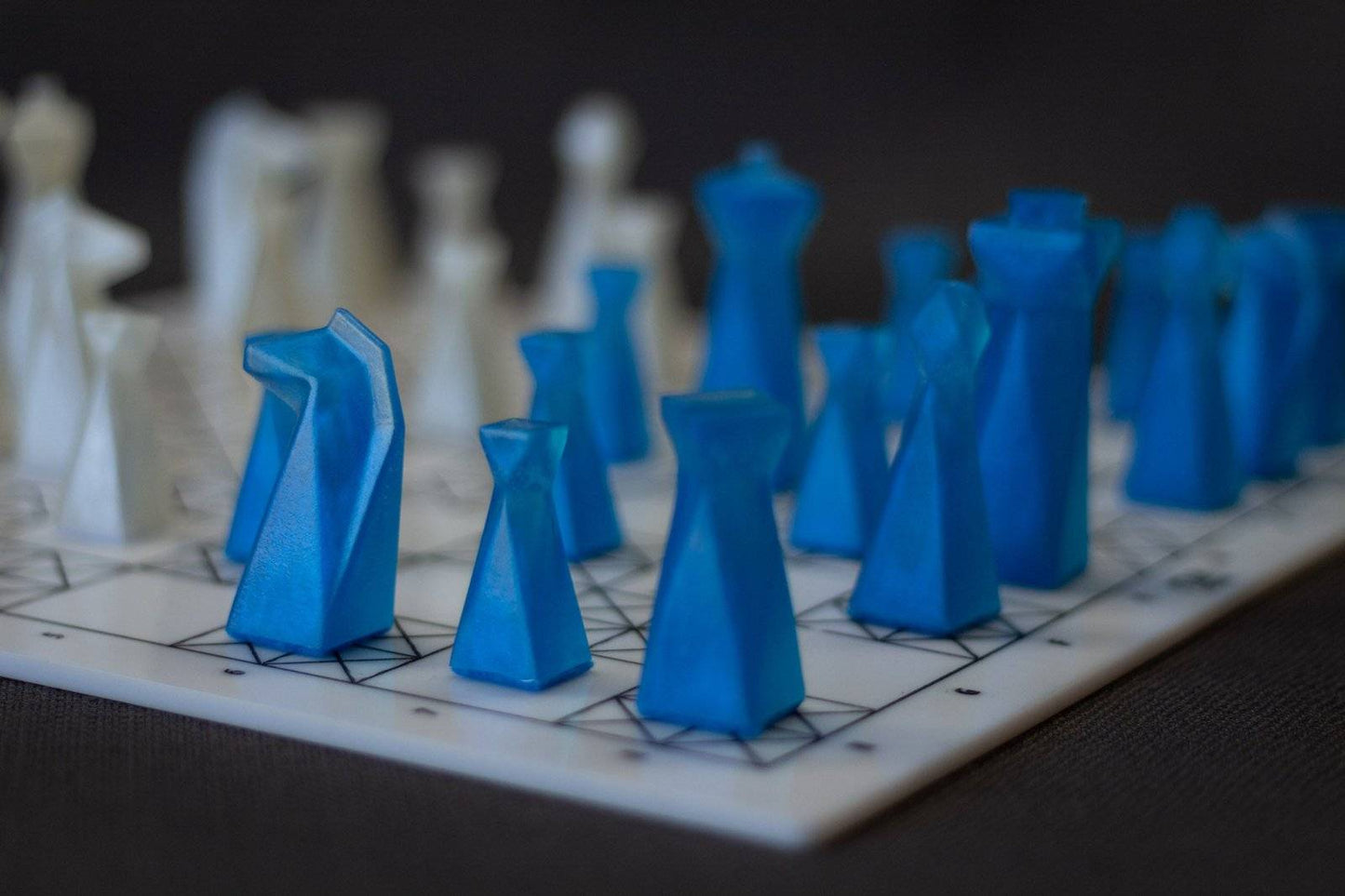 Pearl Resin Chess Pieces