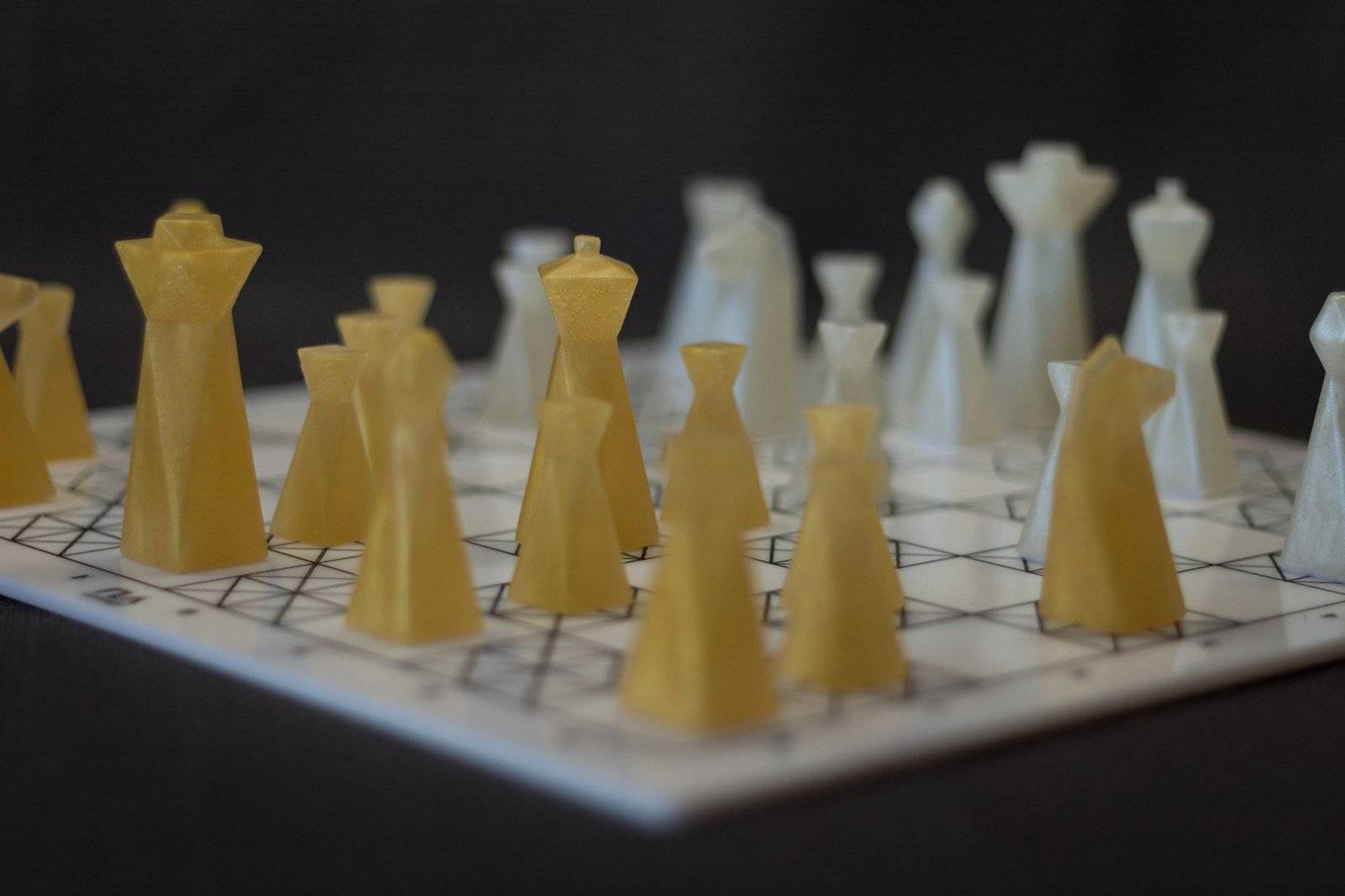 Pearl Resin Chess Pieces