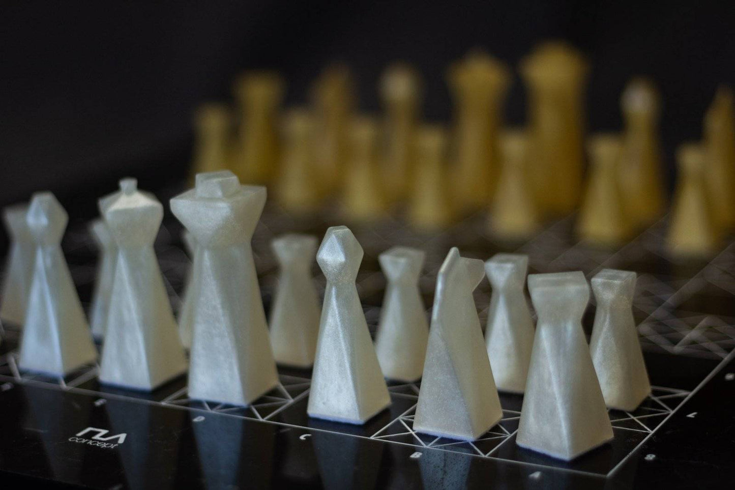 Pearl Resin Chess Pieces