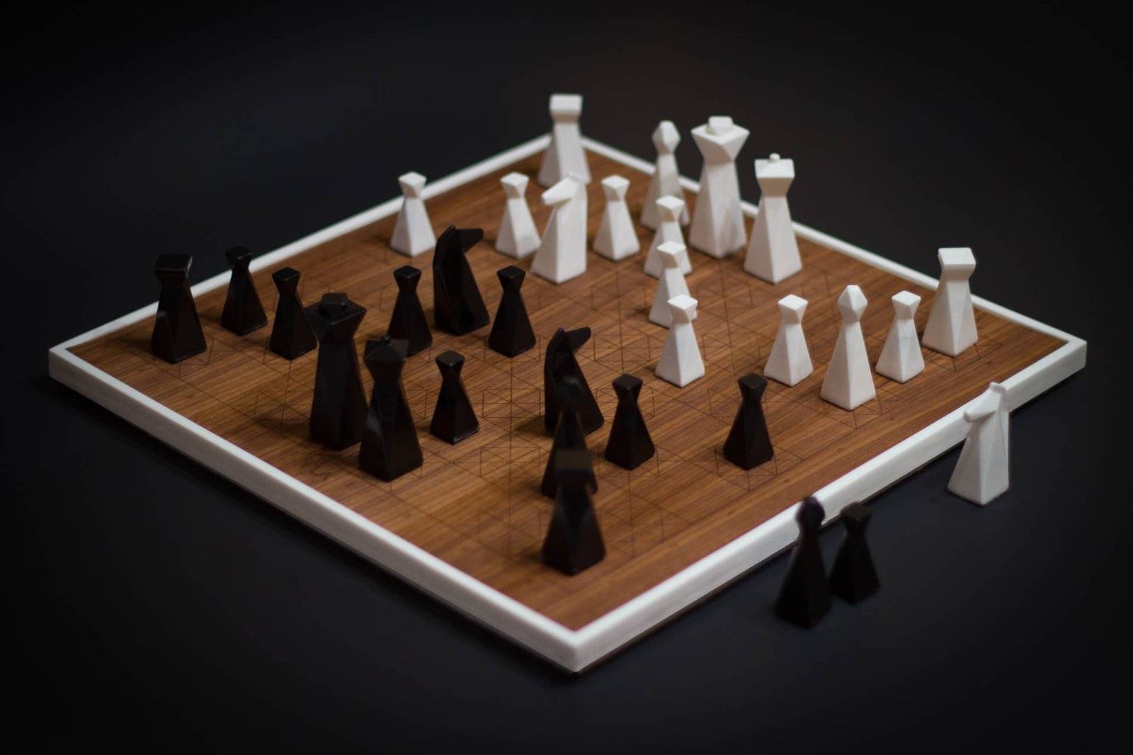 Projects - Modern chess board and set